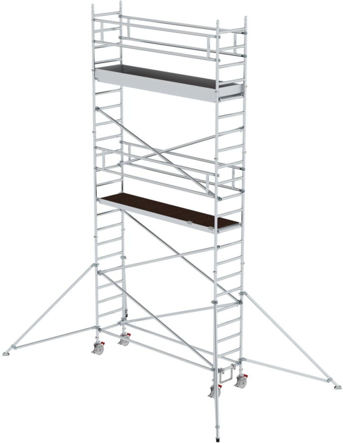 MUNK Alu-Rollgerüst mit Ausleger Plattformen im 2m-Abstand Plattform-Höhe 5,45 m Länge 3,00 m (156546)