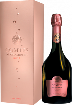 Champagne Taittinger Comtes de Champagner Rosé 2012 - Geschenkset - Champagner Taittinger - 0.75L