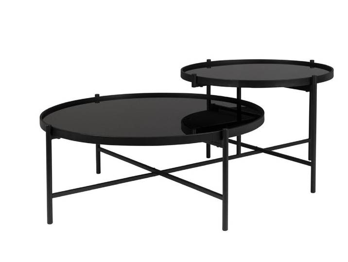 Couchtisch Li – aus Glas in Schwarz - Luxusbetten24