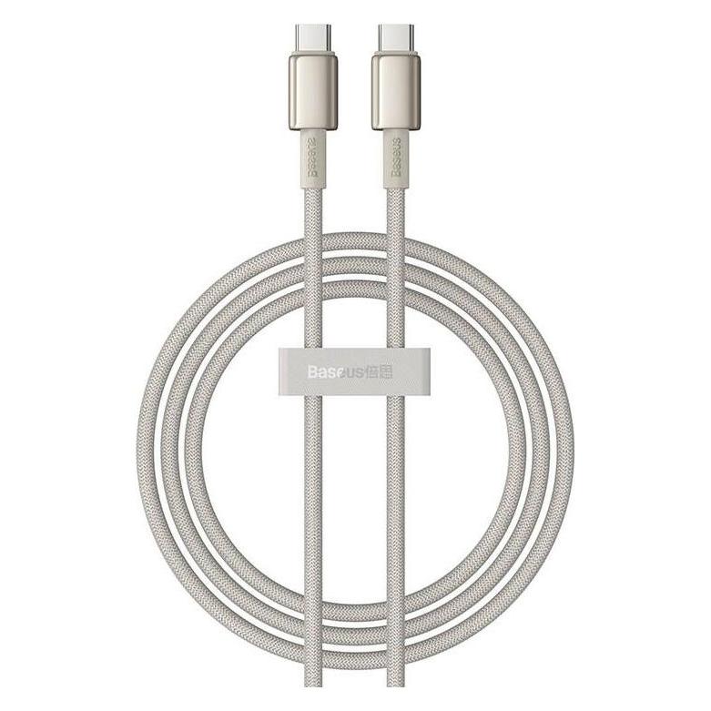 Baseus Cable USB-C to USB-C Tungsten Gold, 100W, 1m (gold) (1 m, USB 2.0, 100 W) (P10319800G21-00)