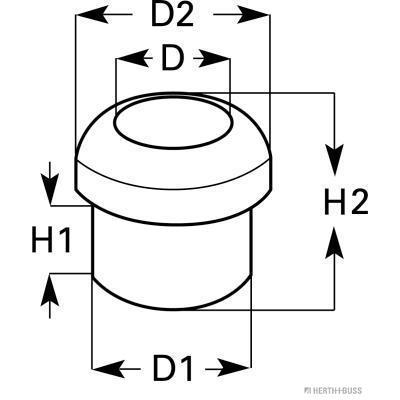 HERTH+BUSS ELPARTS Kabeldurchführungstülle 50280106