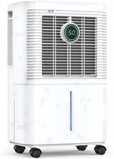 Luftentfeuchter mit einer Entfeuchtungsleistung von 16 Litern pro Tag - Automatische Steuerung mit Timer - 250 Watt Leistung - Weiß - Für Wohnräume und Keller