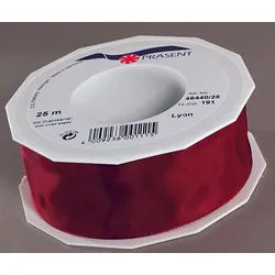 PRÄSENT Geschenkband Lyon 40 mm x 25 m bordeaux