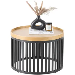 Couchtisch Jail Naturfarben/Schwarz