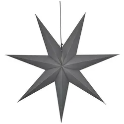 Star Trading, Weihnachtsbeleuchtung, Papierstern Ozen Grau E14