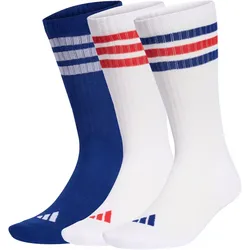 3er Pack adidas 3-Streifen Cushioned Sportswear Crew Socken KE5502 - Frankreich 46-48