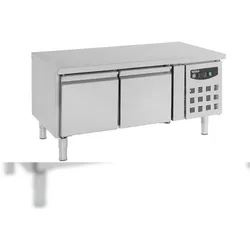 Chefgastro Kühltisch 650 Hoch 2 Türen BxTxH 1360x700x650mm