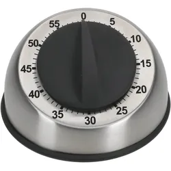 TRAFO Küchentimer schwarz-silber aus Edelstahl - 15312*****Standort: KE-Regal 2