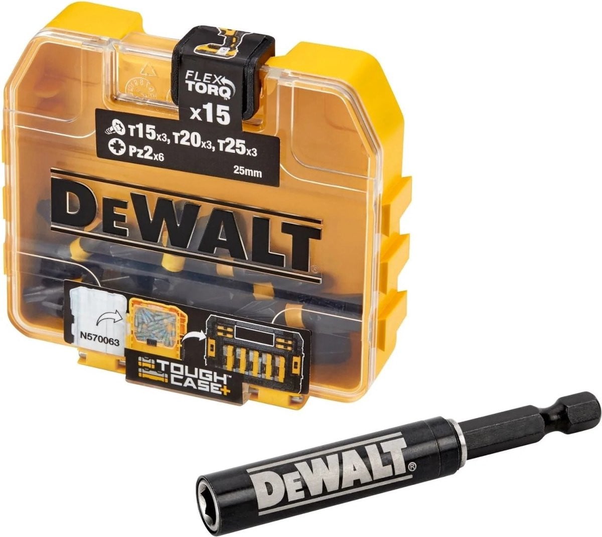 DeWALT DT70522T-QZ Impact Torsion Schroefbitset, 16 stuks