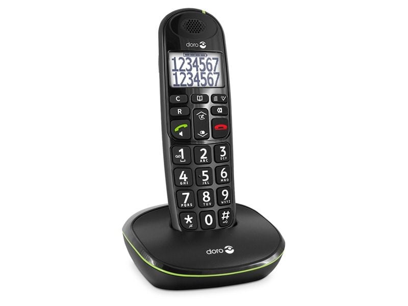 Doro PhoneEasy 110 DECT-Telefon (Schwarz) 380105