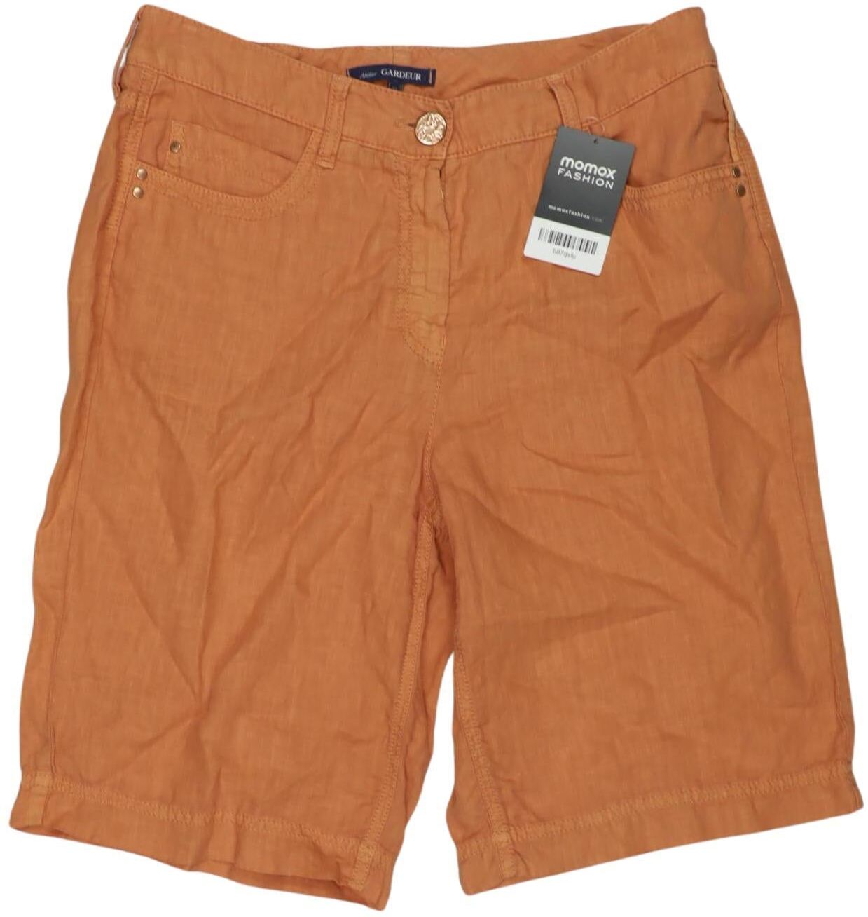 Atelier Gardeur Damen Shorts, Orange, Gr. EU 38, Leinen - Second Hand