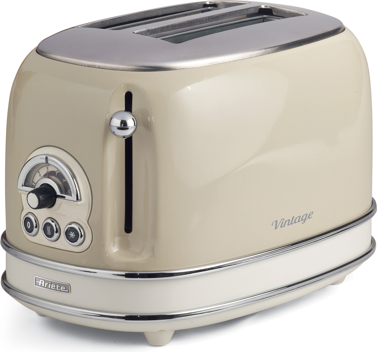 Ariete Vintage broodrooster met 2 sleuven, crèmekleurig