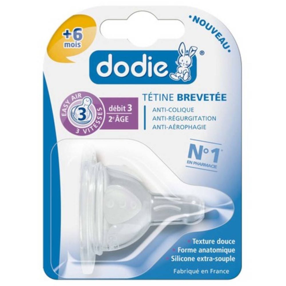 Dodie Zuigspeen Initiation 3 Speed Flow +6m 2 St Sauger