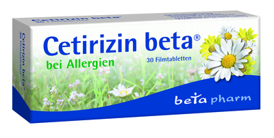 betapharm Arzneimittel GmbH CETIRIZIN beta Filmtabletten 30 St 14349396