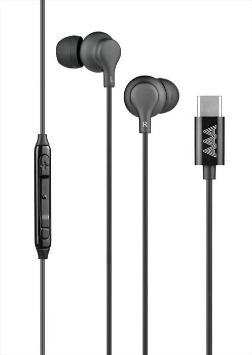 AAAMAZE Auricolari In Ear Bud A Filo Usb-c-nero