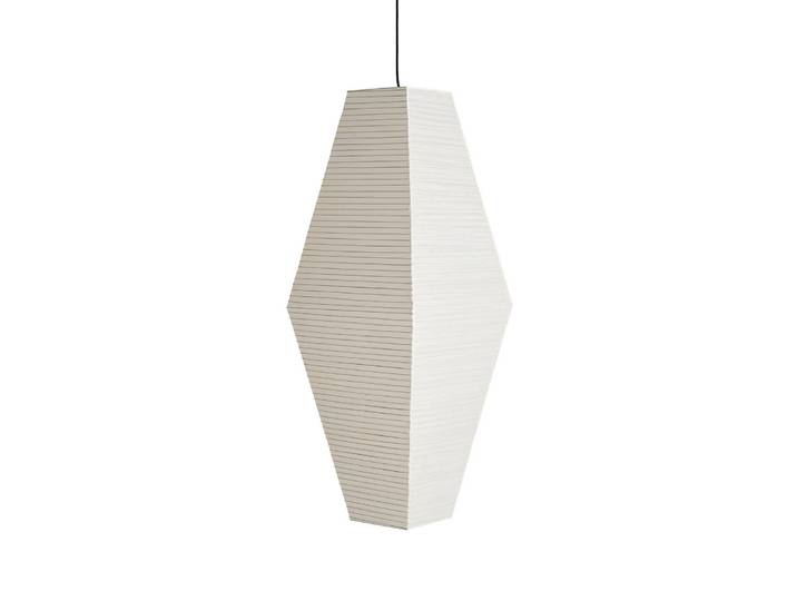 HAY Lampenschirm Prism, Höhe 110 cm, weiß, Papier Prism, weiß / opal, Papier / Lunolit / Lunopal, Design