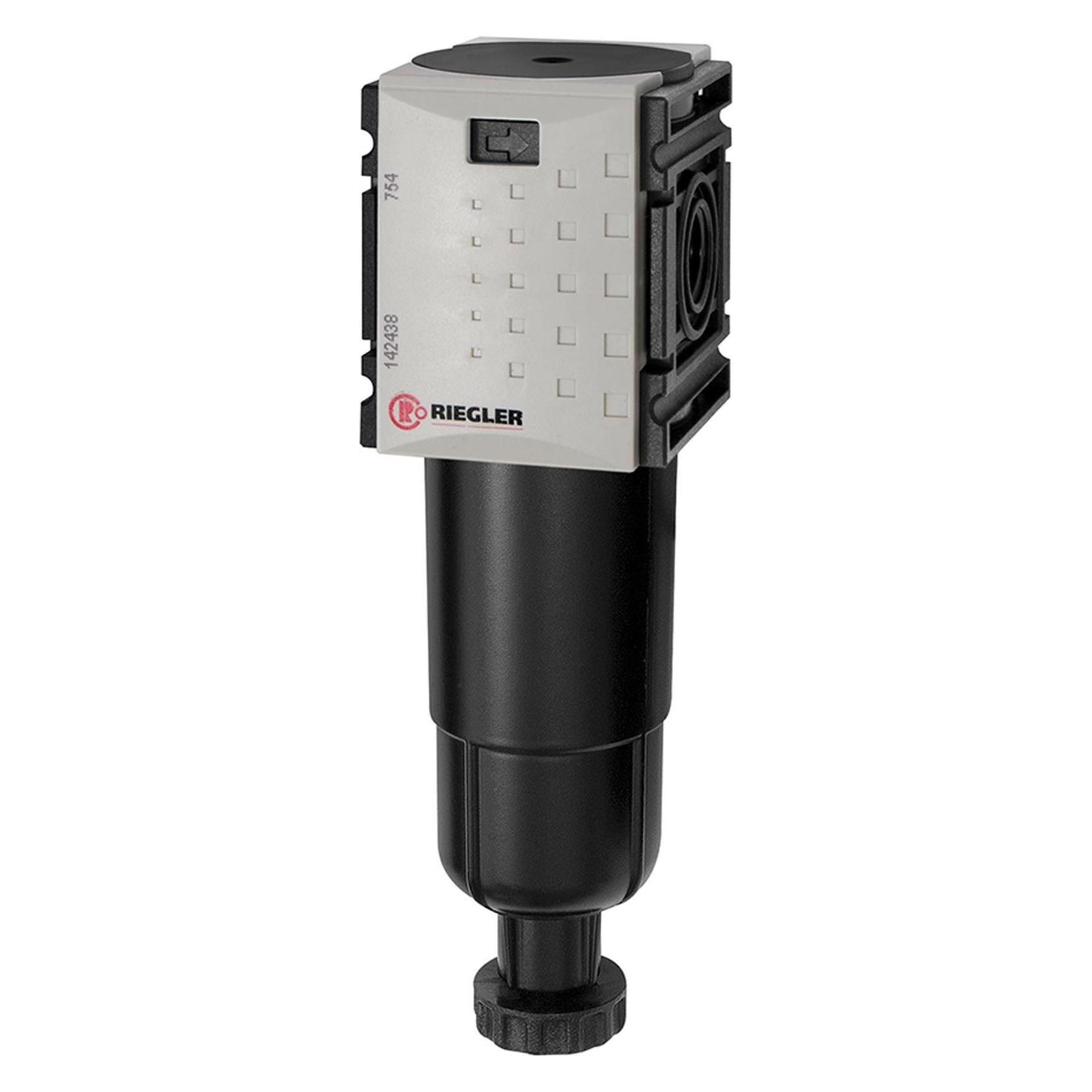 Riegler Mikrofilter "FUTURA-mini" mit Metallbehälter, BG 0, G 1/4, HA (FUM 871-M)