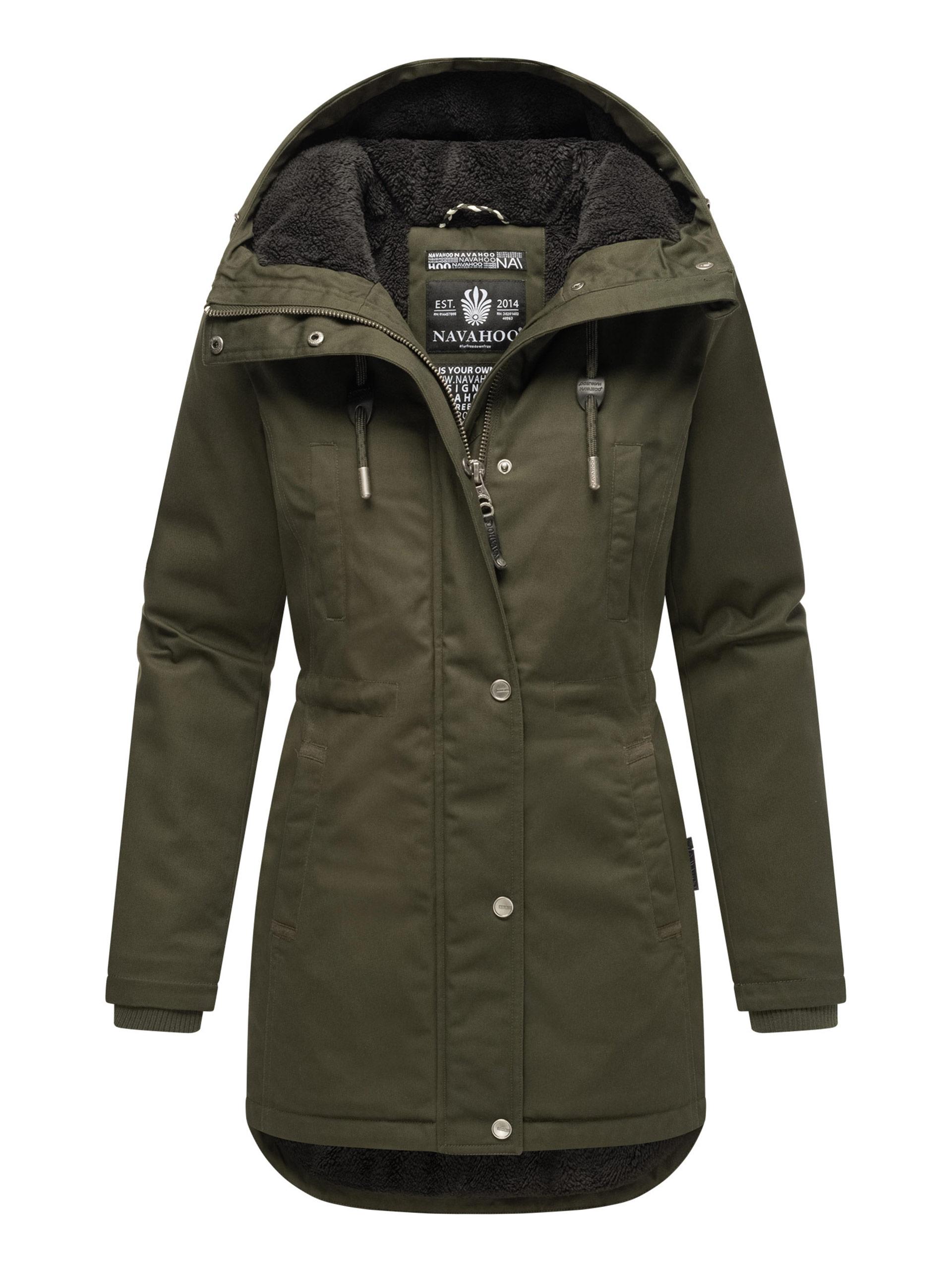 Navahoo Winterfunke dames winterjas met teddyvoering