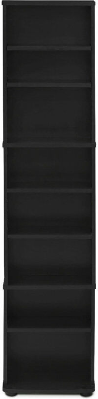 17 Stories 137.4 cm H Media Shelves Black 137.4cm H X 32.5cm W X 14.7cm D