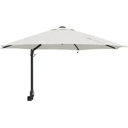 vidaXL Garten-Sonnenschirm Sand 248 x 248 x 148 cm Polyester und Stahl