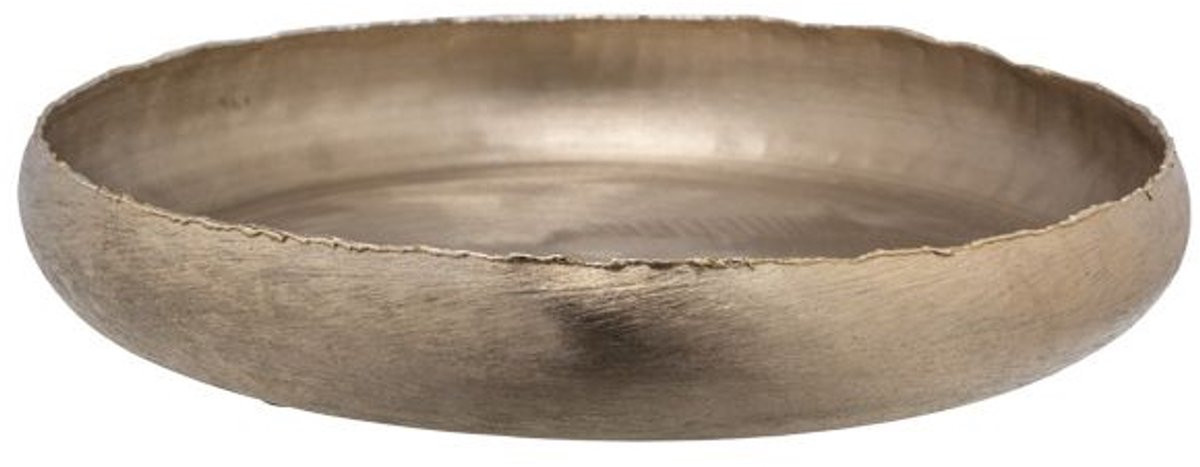 Cosy @ Home Schaal Brushed Goud B: 36,5 cm, D: 36,5 cm, H: 5,5 cm