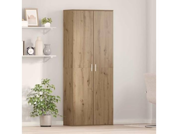 HPUYRFG Highboard 70 x 33,5 x 180 cm Holzwerkstoff Artisan-Eiche Rechteckige Form, offene Regale, unterteilte Fächer, Scharniertüren, moderne Optik