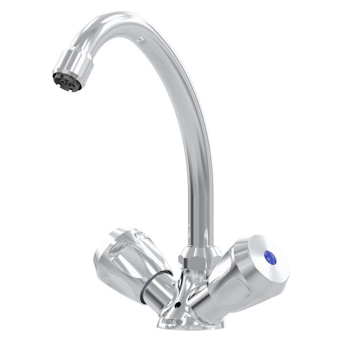Stiebel Eltron MAZ Zweigriff-Waschtischarmatur für Mini Durchlauferhitzer, drucklos (205621)