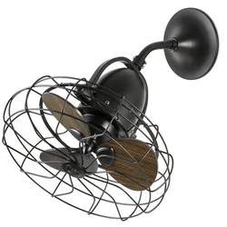 Wandventilator Keiki Braun 43 cm mit Wandschalter