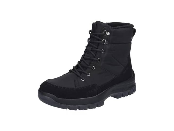 Josef Seibel Herren Schnürstiefeletten Alaska 50,Weite G (Normal),Wechselfußbett,wasserdicht,Winterstiefeletten,warm,schwarz,41 EU