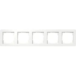 Gira 0215151 Abdeckrahmen 5-fach Gira E1 Reinweiß m