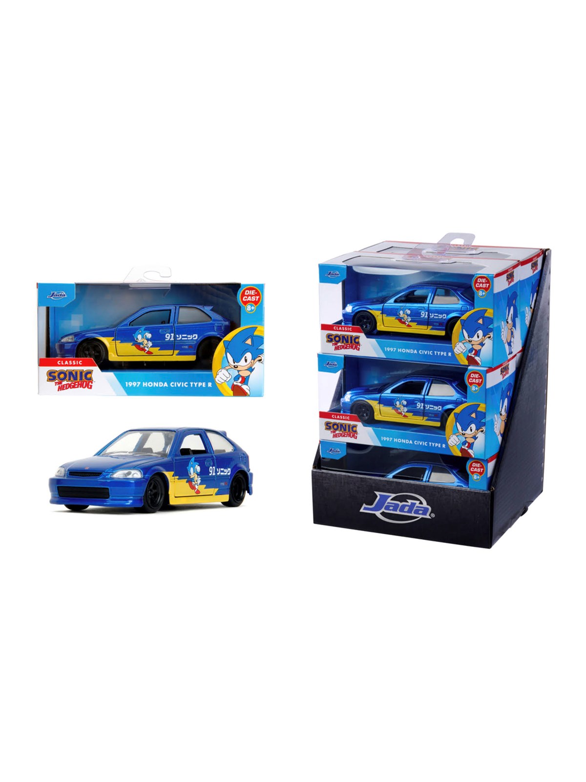 Jada Toys - Sonic 1997 Honda Civic Type-R 1:32
