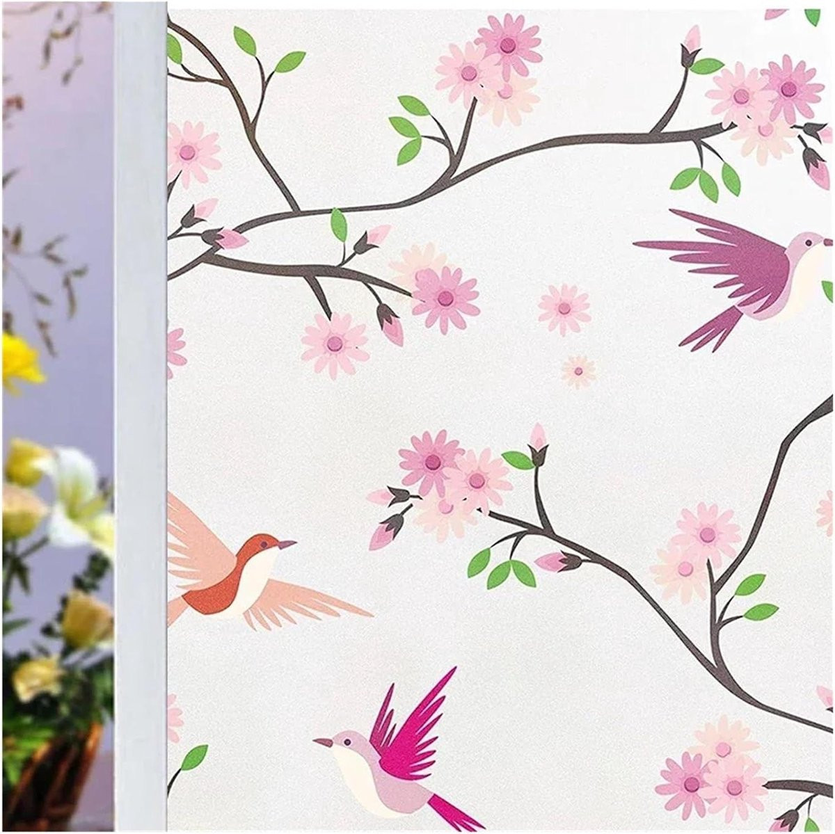 Raamfolie Privacy Glasfolie Ondoorzichtig Matte Afwerking Gekleurd 30x100 cm