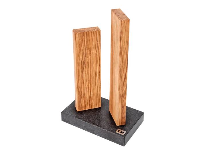 Messerblock Stonehenge, Kai, eichefarbig, Holz