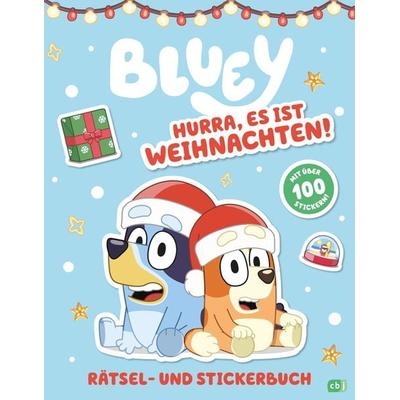 BLUEY – Hurra, es ist Weihnachten! - Rätsel- und Stickerbuch, Gebundene Ausgabe von , CBJ, 978-3-570-18198-0