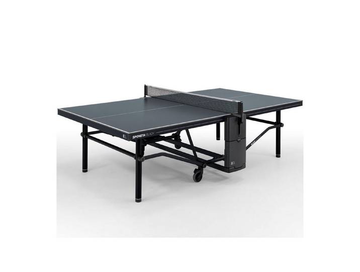 Sponeta Tischtennisplatte Design Line (SDL Black Outdoor), Netzgarnitur im Lieferumfang enthalten