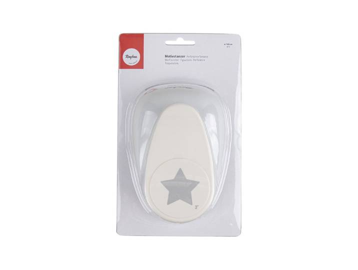 Motivstanzer: Stern, 7,6cm ø, (3 ), SB-Blister 1Stück