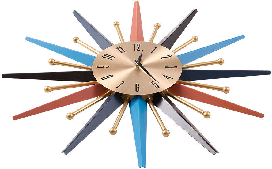 George Oliver Iron Wall Clock Multicolour;Mehrfarbig Large: 55"
