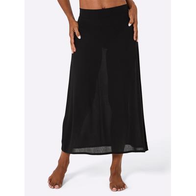 Sommerkleid FEEL GOOD "Rock", Damen, Gr. 48/50, Normalgrößen, schwarz, 100% Viskose, gemustert, mehrfarbig, knielang, Kleider Sommerkleid