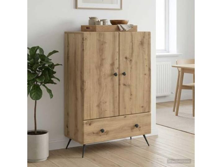 Sideboard Artisan-Eiche 66 x 34,5 x 95 cm Holzwerkstoff mit Stauraum Sideboard, Artisan-Eiche, Holzwerkstoff, 66x34,5x95 cm, Esszimmer, Wohnzimmer, Flur