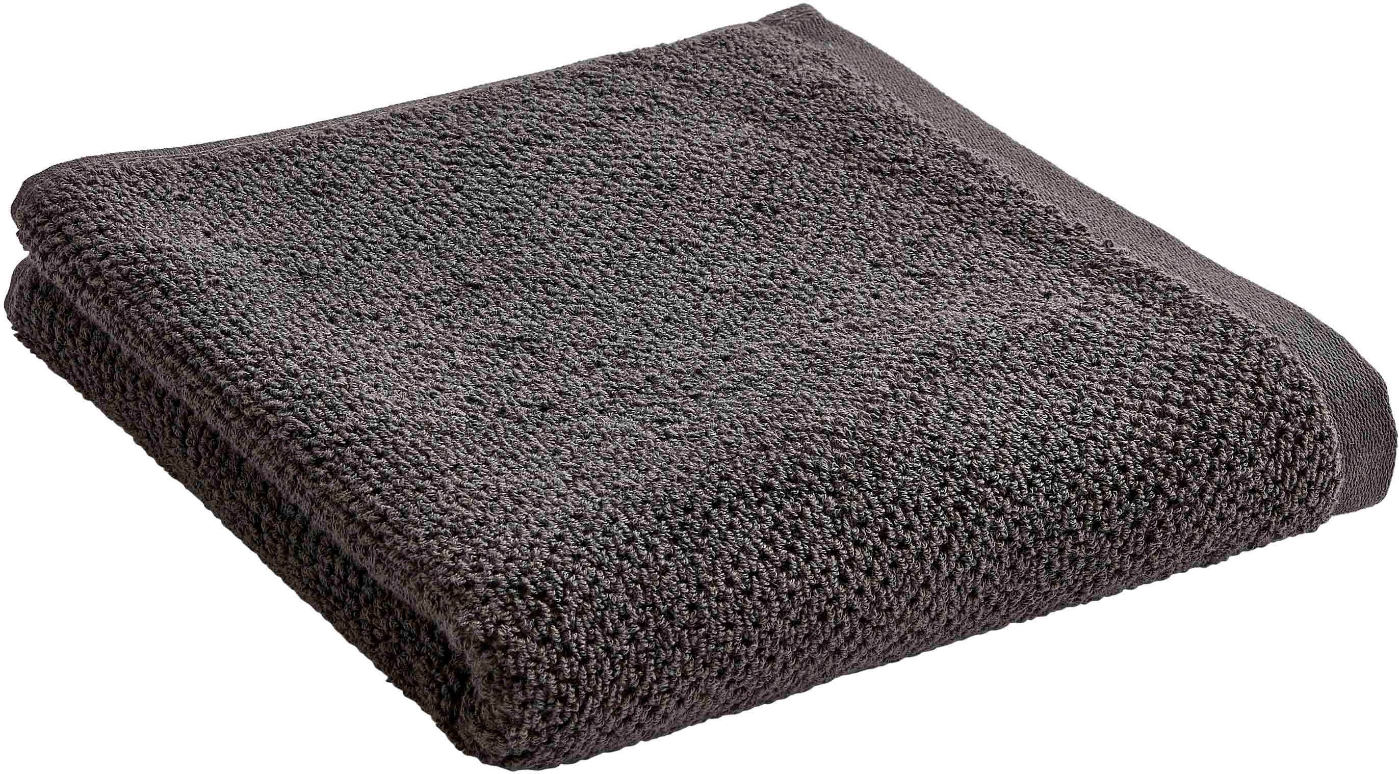 Handtücher CHRISTY "Brixton", blau (liquorice), B:50cm L:90cm, Walkfrottier, Obermaterial: 100% Baumwolle, Handtücher, Handtücher, Premium-Handtuch in Luxusqualität, 600g/m², 50x90cm, 2er Set liquorice B/L: 50cmx90cm, 2 Stk., Walkfrottier