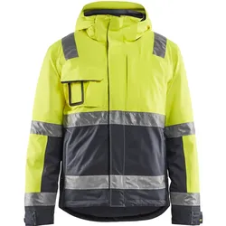 Warnschutz Winterjacke "4870" - 4XL - gelb/mittelgrau