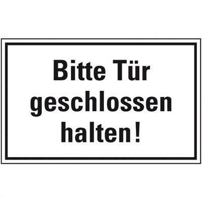 Schild I Türhinweisschild Bitte Tür geschlossen halten!, Kunststoff, 300x200mm
