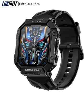 Uplift Treasures LOKMAT Ocean Pro Rugged Waterproof Sport Smartwatch (Black) LOKMAT Ocean Pro Rugged Waterproof Sport Smartwatch (Black)