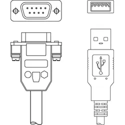 Leuze Adapter-Kabel KB-RS232-USB