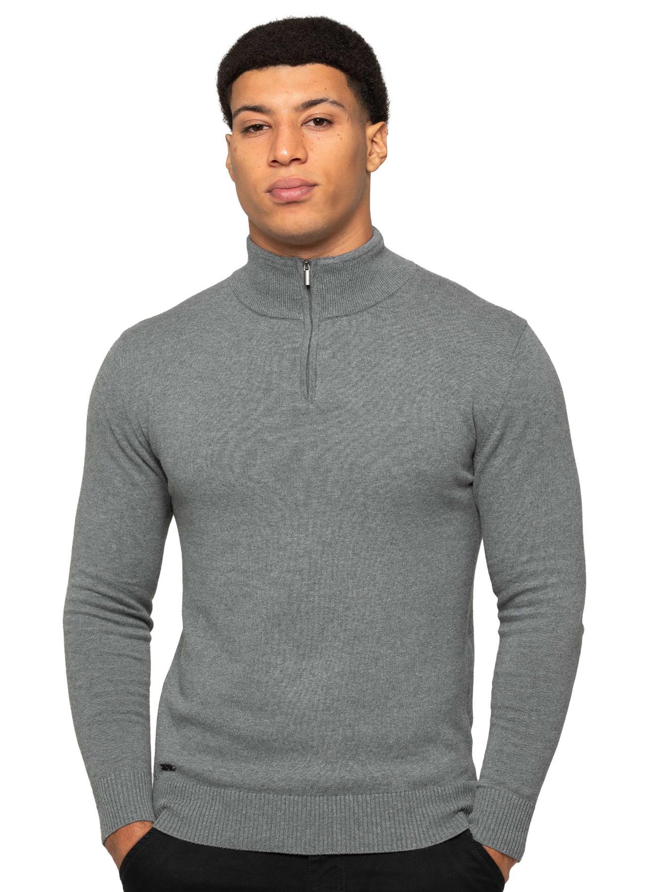 Enzo Milano | Mens Half Zip Strickpullover