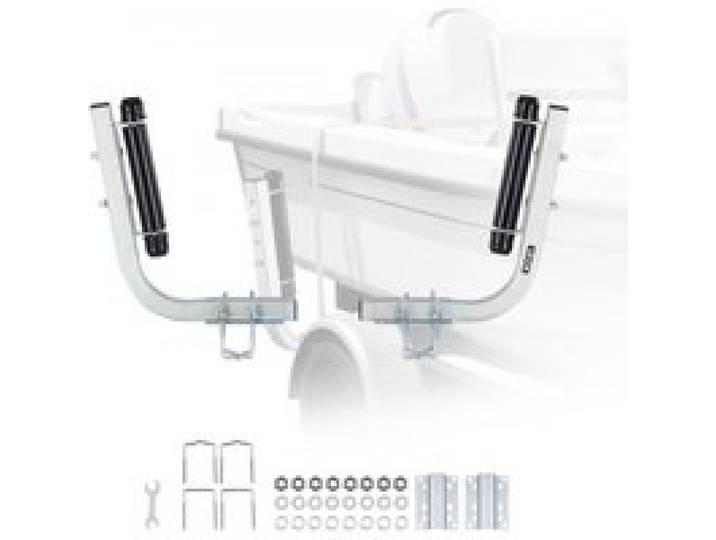 VEVOR Bootsanhängerführung 47 cm / 52 cm (Installationshöhe) mit Rollenführung, 0-8 cm Einstellbare Anhängerführung aus Verstärktem Hochbelastbarem Stahl, für Boote (V-Rumpf/Klein/Mittelgroß)