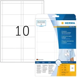 Herma, Informationsschild, Einsteck-Namensschilder