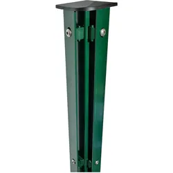 Fa-Bausysteme Eckzaunpfosten Moosgrün Abdeckschiene Höhe: 1830 mm