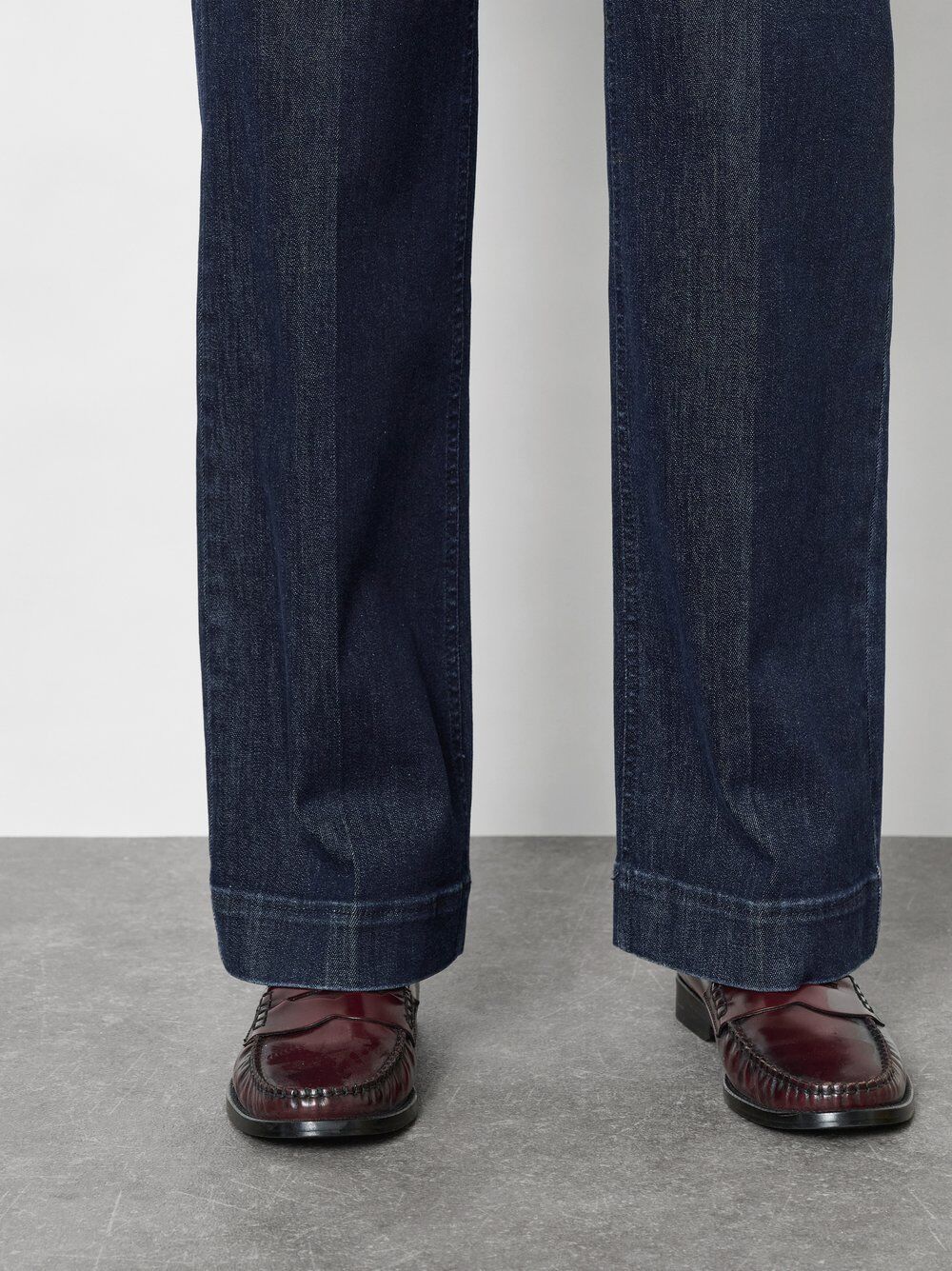 Weite Jeans TONI "Jenny Wide", Damen, Gr. 38, N-Gr, blau (dunkelblau), Denim/Jeans, Obermaterial: 80% Baumwolle, 13% Modal, 5% Polyester, 2% Elasthan, unifarben, slim fit lang, Jeans Weite Jeans, mit Taschen dunkelblau 38, N-Gr