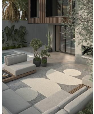 Momeni Vines Geometric Indoor Outdoor Rug